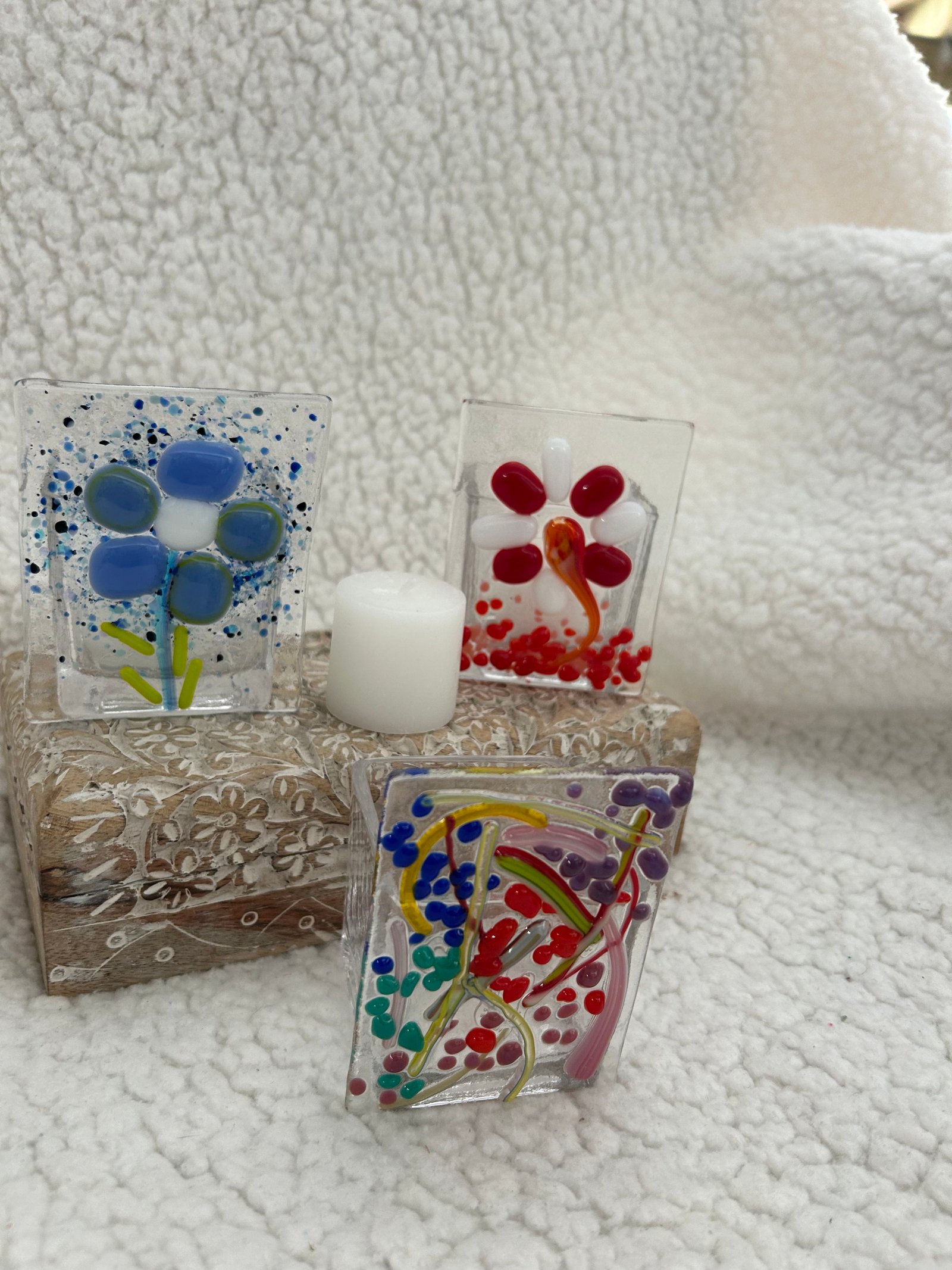 Glass Candle Holder
