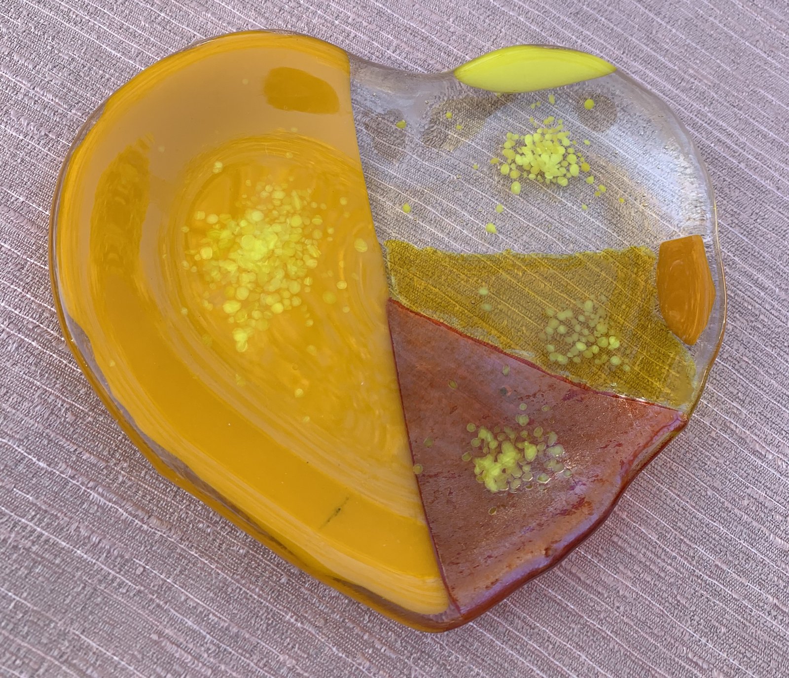 Fused Glass Heart