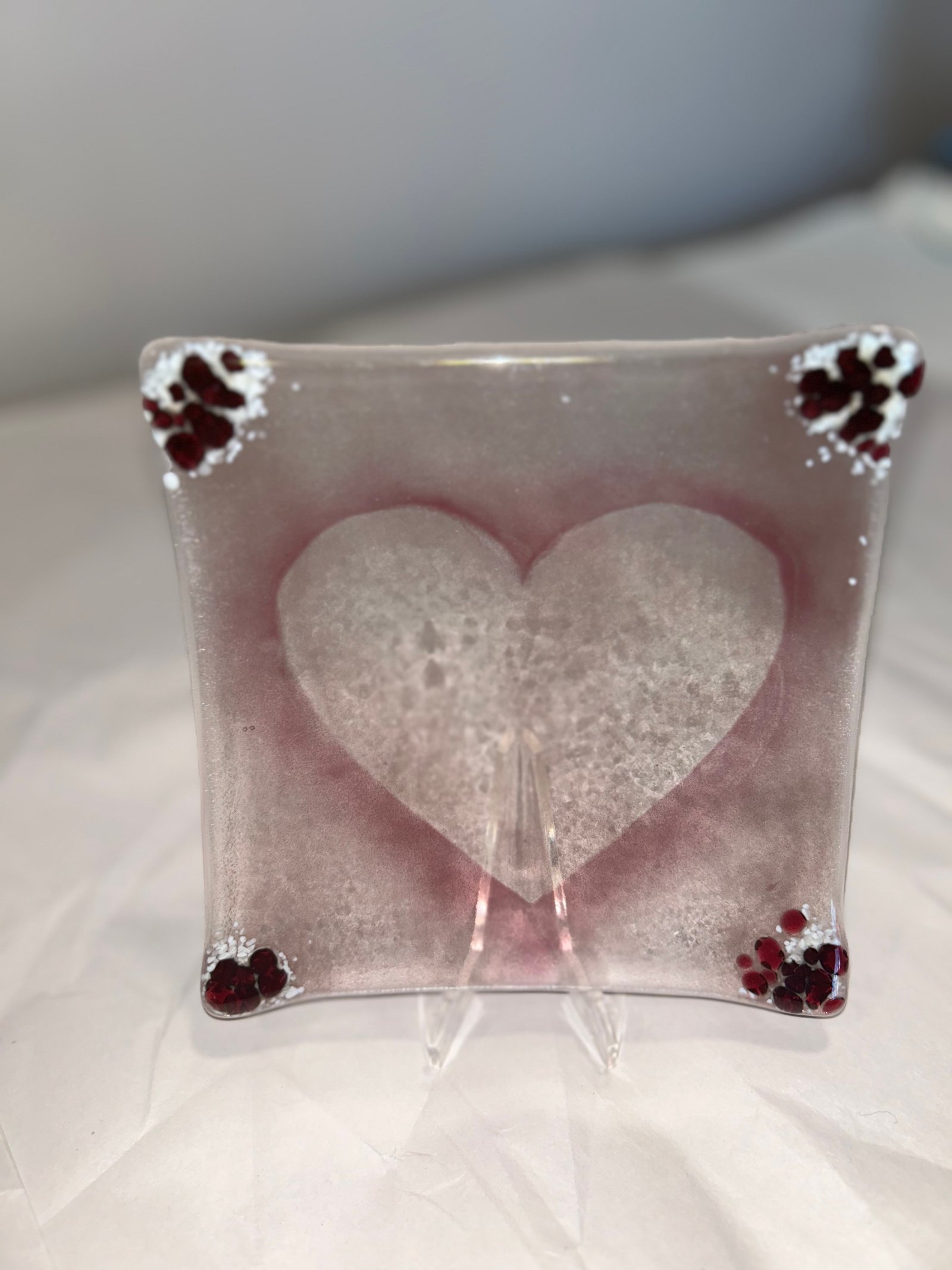 Fused Glass Heart